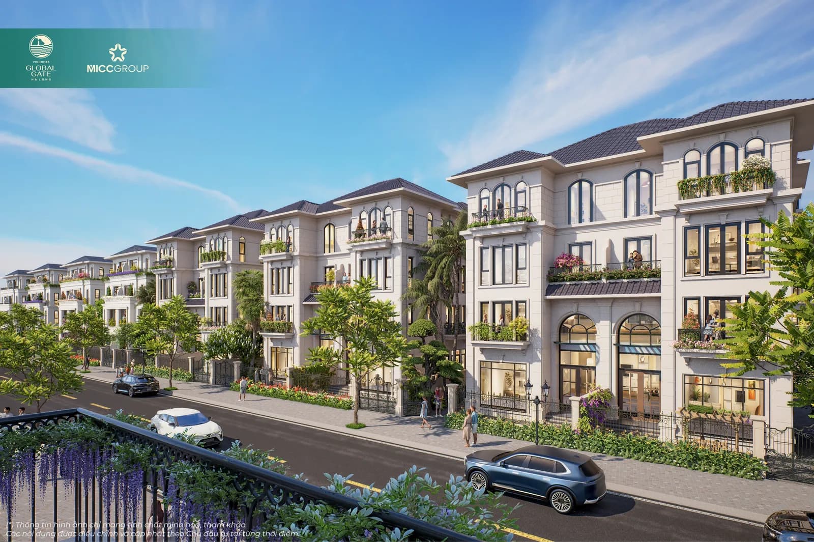 Phối cảnh mẫu nhà liền kề