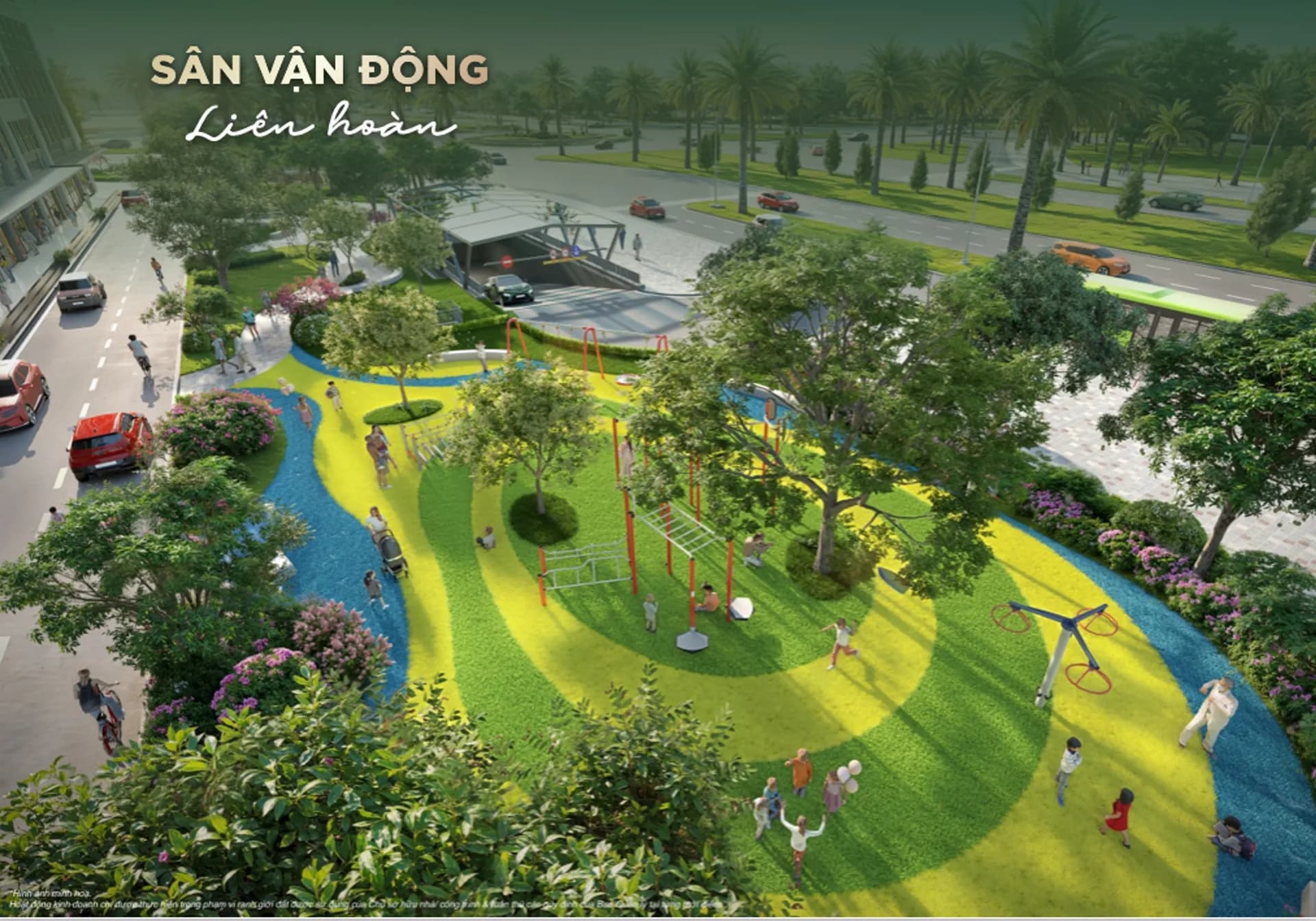 Sân vận động liên hoàn.