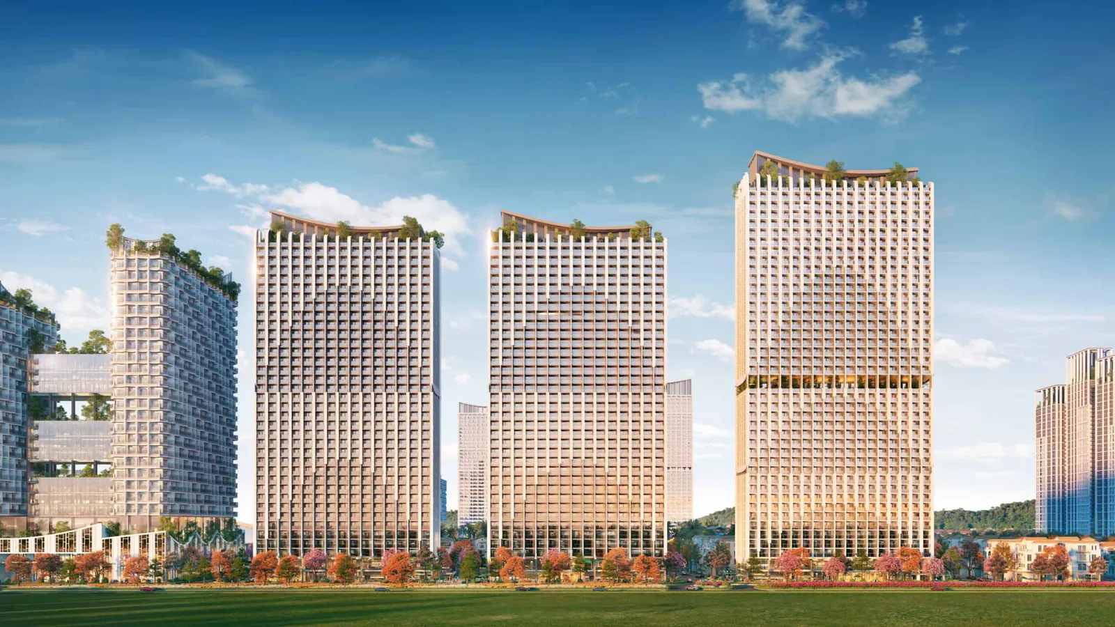 Mặt đứng tháp Blanca hướng biển