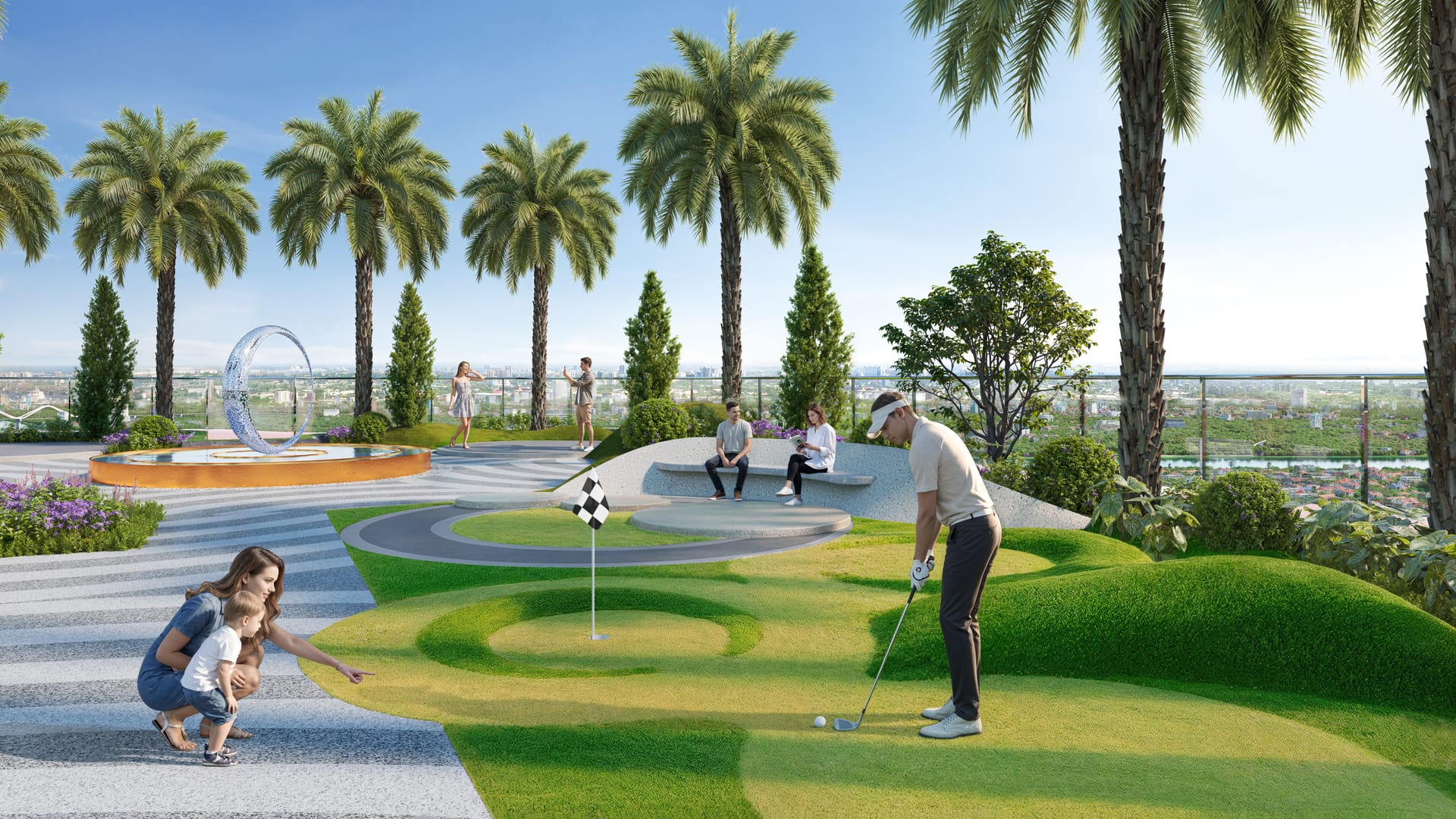 Golf 3D (5 năm miễn phí) & Gym private