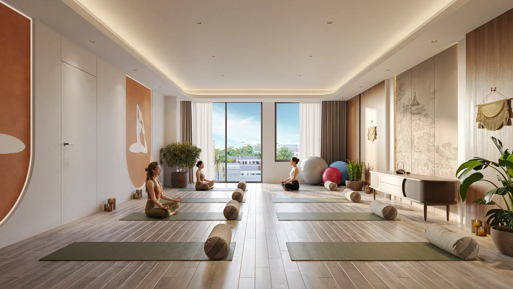 Phòng yoga trong nhà