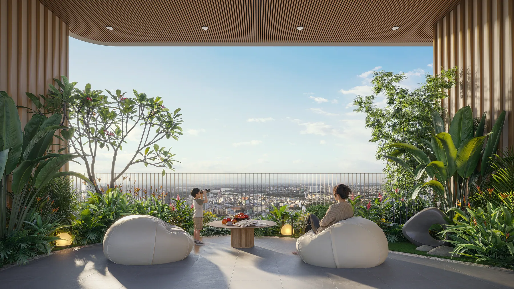 Sky lounge tầng cao