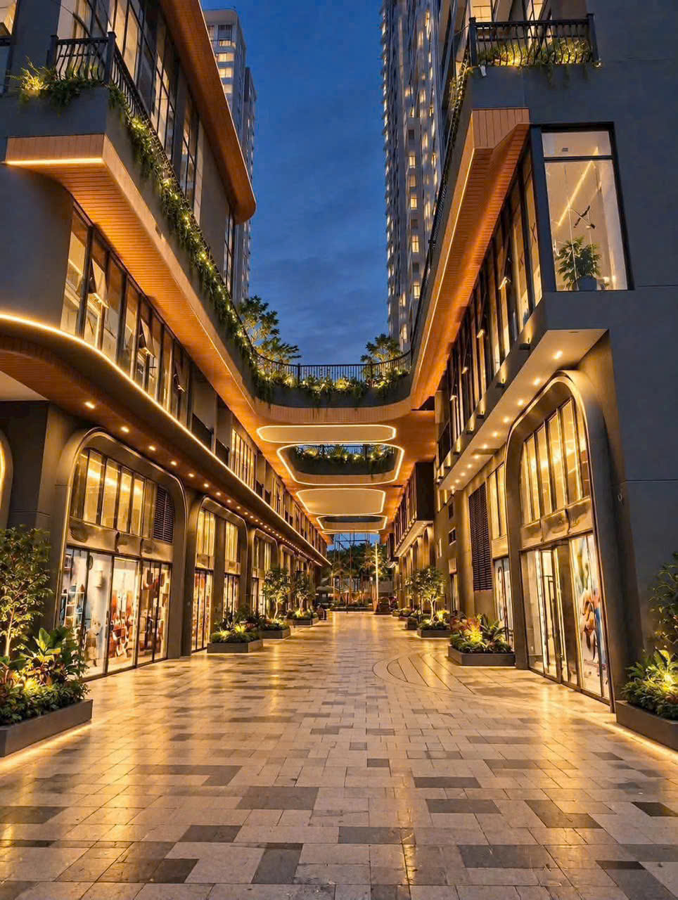 Mặt đứng tòa tháp