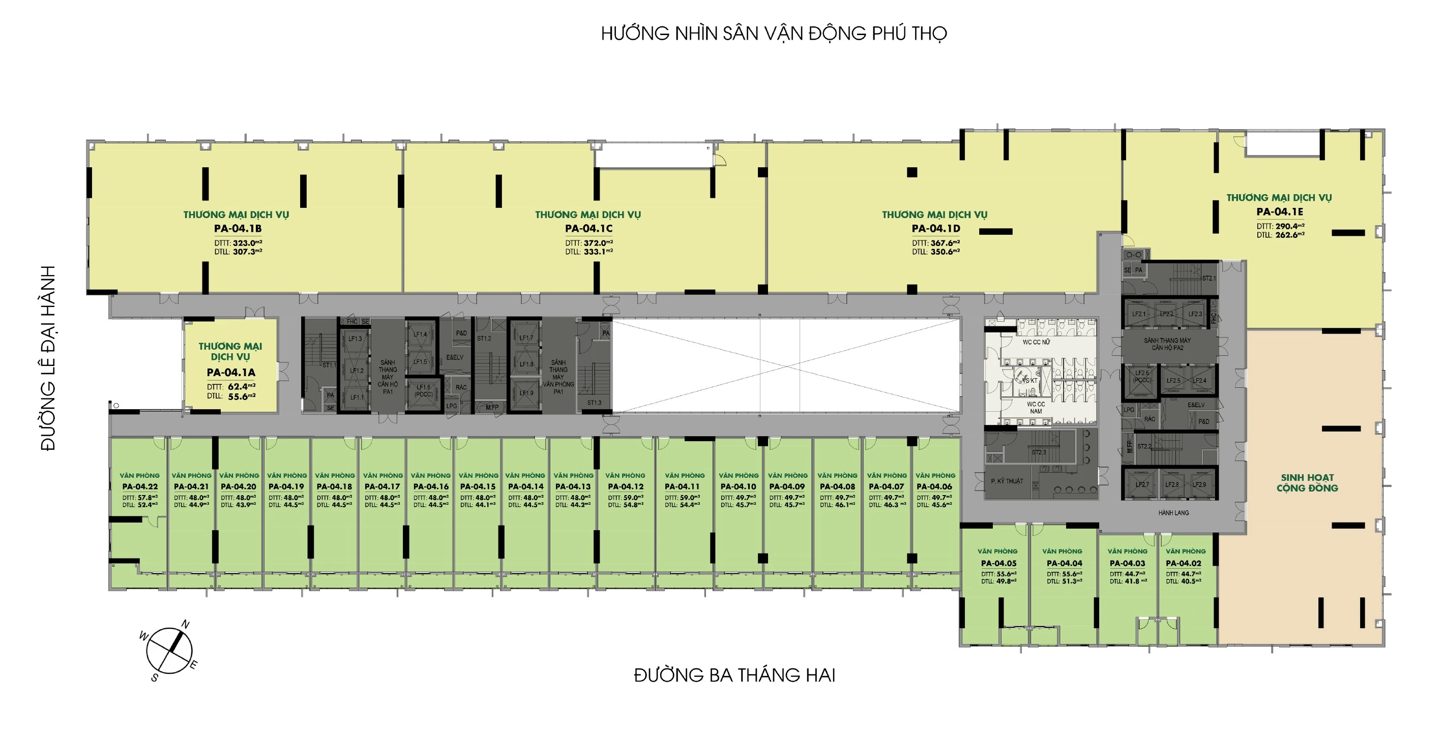 Mặt bằng tầng 4 · brochure 2022