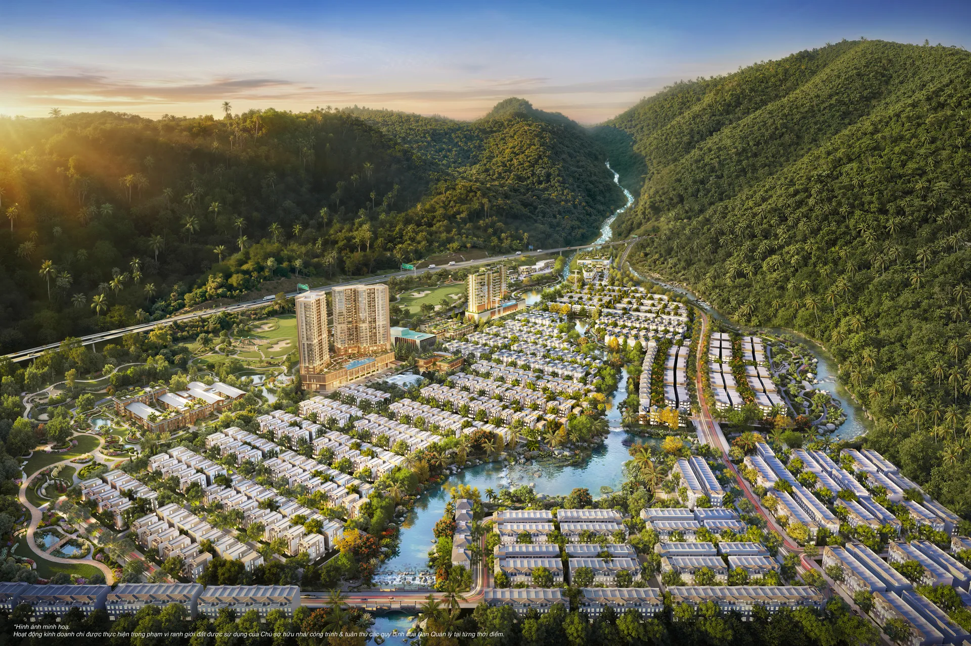 Vinhomes Hải Vân Bay tựa lưng núi Hải Vân hùng vĩ