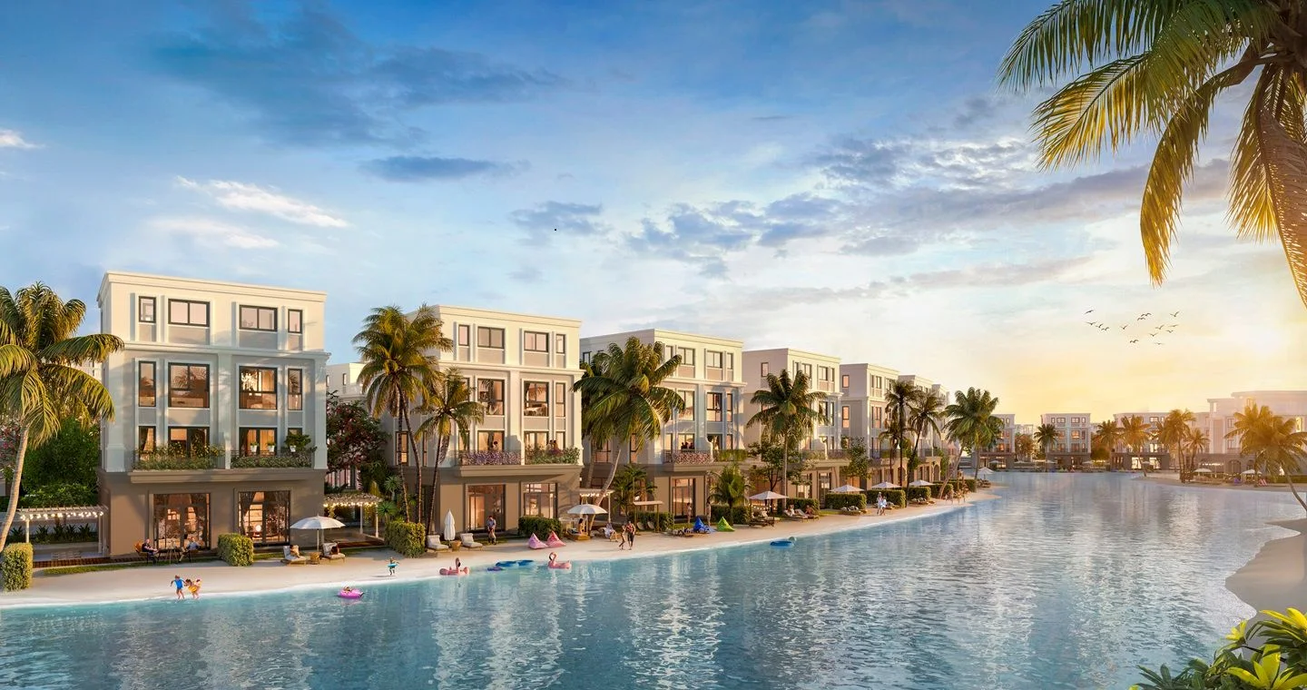 Nhà phố ven biển hồ nhân tạo