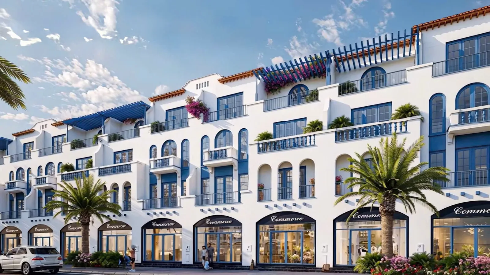 Trục shophouse thương mại