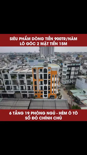 CHDV 6 tầng 2 mặt tiền – 900tr/năm