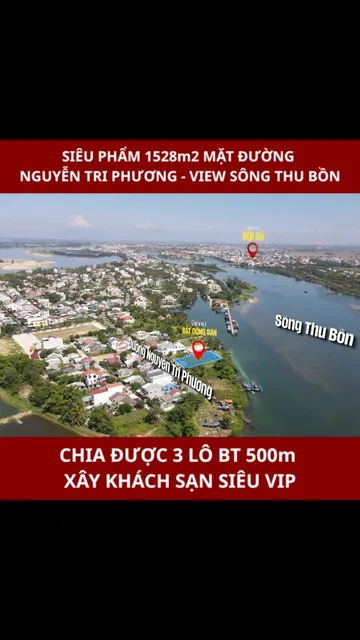1.528m² ven sông Thu Bồn – chia lô