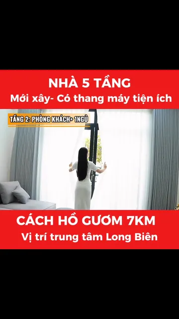Nhà 5 tầng thang máy – 15 phút sang phố