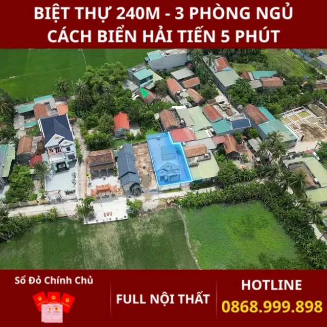 Biệt thự ven biển – thổ cư 100%